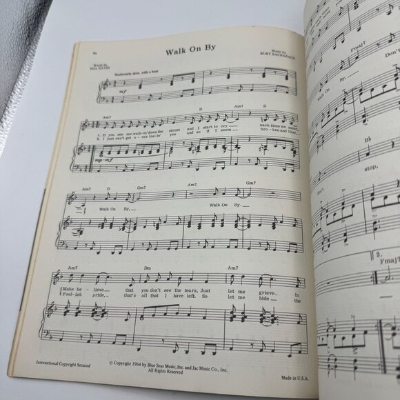 Bacharach/David Song Book Vintage 1967 Sheet Music Compilation Softcover - Picture 6 of 8